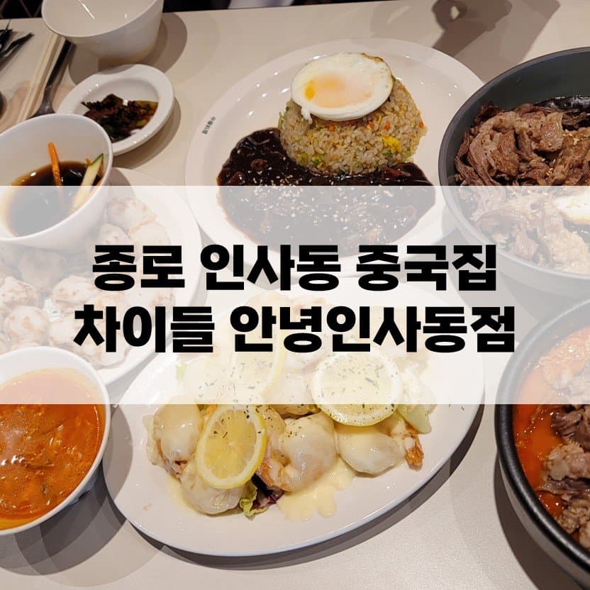 더 차이들 안녕인사동점 리뷰 1